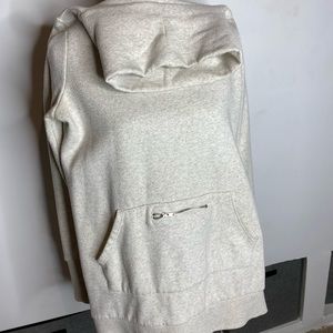 Cowl neck tunic sweatshirt